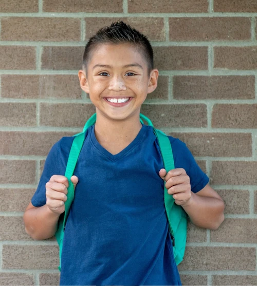Blue shirt elementary